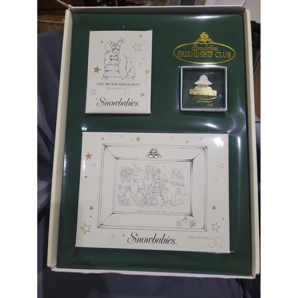 Vintage 1998-1999 Snowbabies Friendship Club Department 56 Club Exclusive